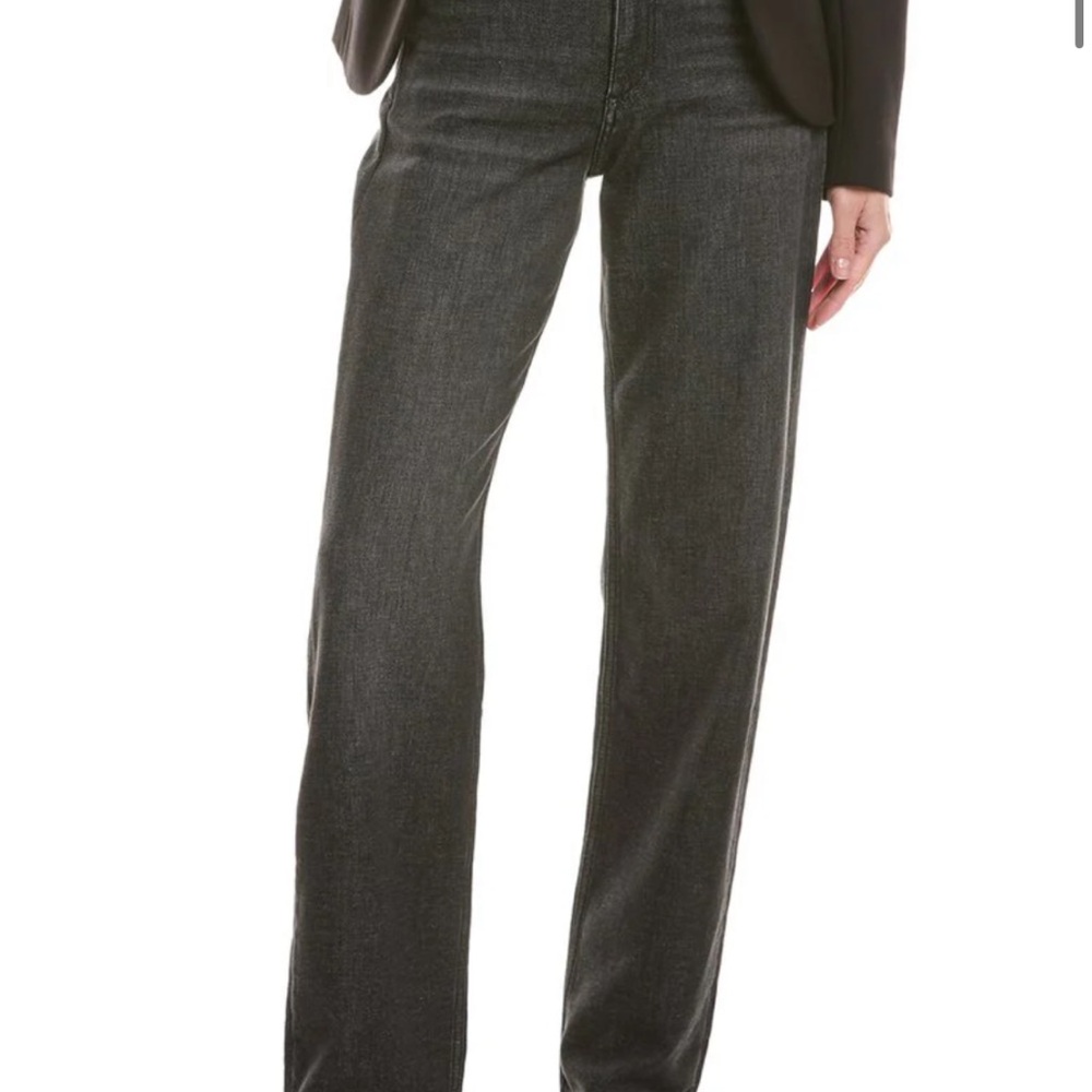 Rag & Bone Shannon Ultra Stretch High Rise Straight Jeans - Washed Black 24 - Picture 8 of 9